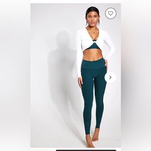 NWT Alo Yoga high waist alosoft lounge Legging midnight green size xxs